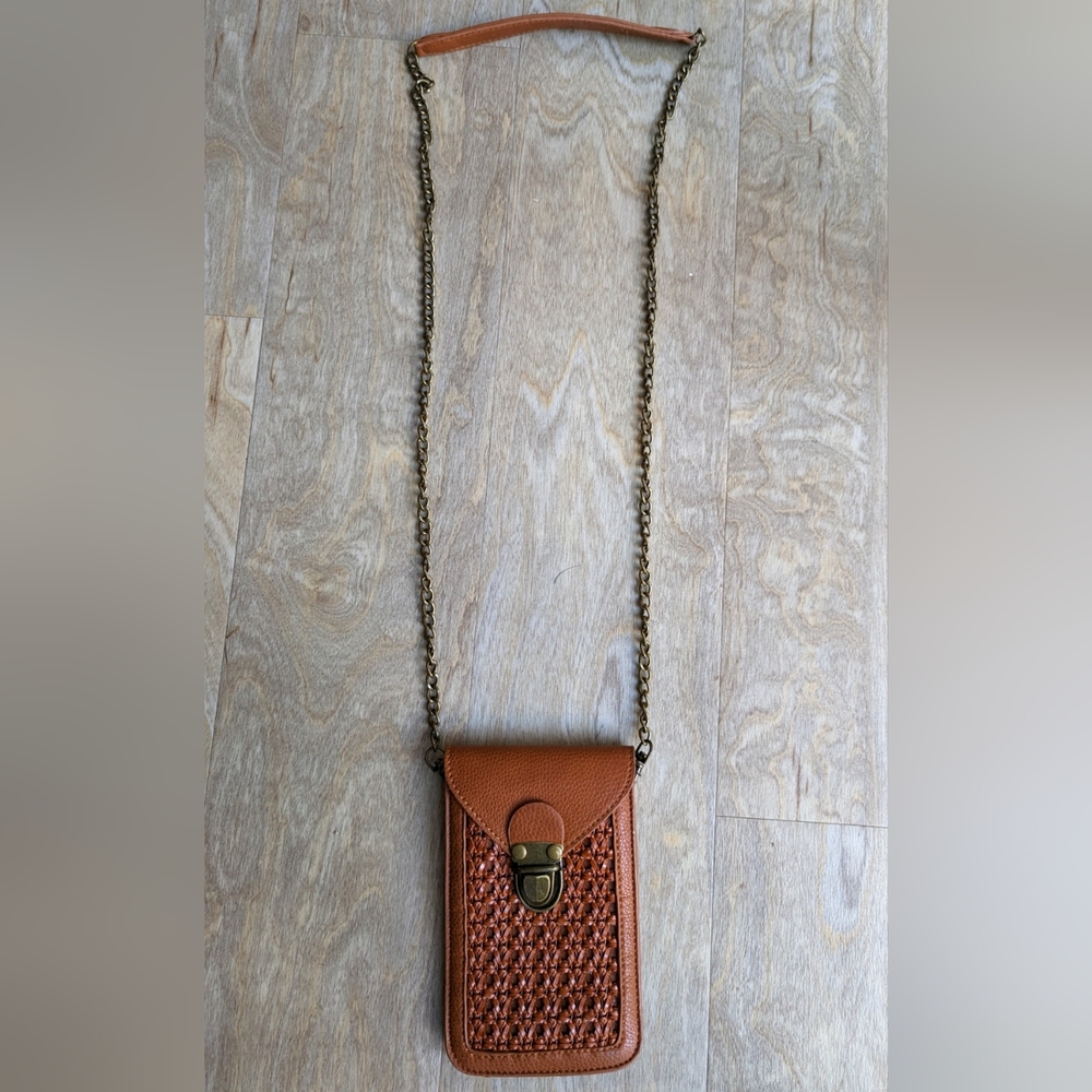 Woven Cell Phone Cross Body